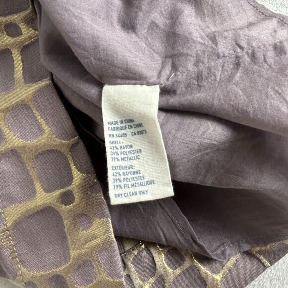 American Eagle Outfitters Strapless Portobello Gold Metallic Mini Dress Size 2 - Picture 4 of 8